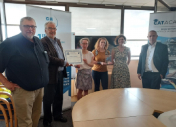 Remise du trophée des Ambassadeurs de l'emploi au groupe CAT site de Valenton