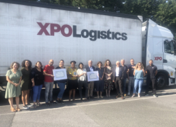 Remise du trophée des Ambassadeurs de l'emploi à XPO Logistics Ile-de-France Sud et Gennevilliers 