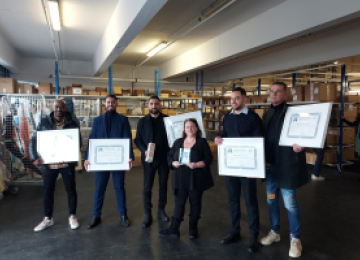 Remise des trophées "Ambassadeur de l'Emploi" aux 5 agences Vert chez Vous de Labatut Group 