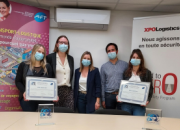Remise du diplôme « Ambassadeur » à XPO Logistics en Rhône-Alpes