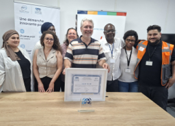 Remise officielle de la charte et du trophée Ambassadeur de l'Emploi du Transport et de la Logistique à Log'Ins Villabé (91)